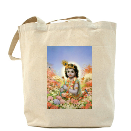 Сумка шоппер с принтом Krishna