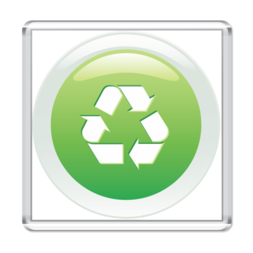 Магнит с принтом Из вторсырья