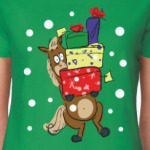 Новогодняя лошадь с подарками