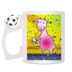 Кружка с футбольным мячиком