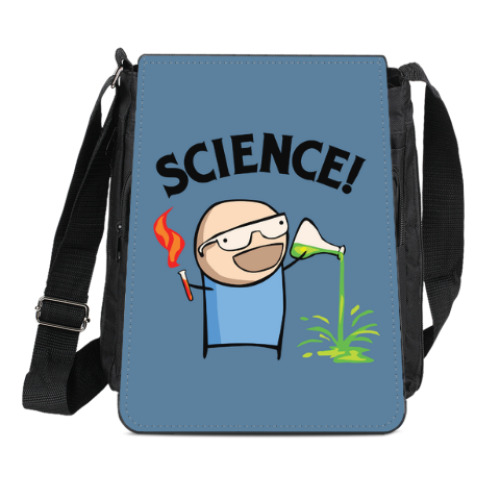 Сумка-планшет с принтом Science! Ботан