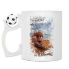 Кружка с футбольным мячиком