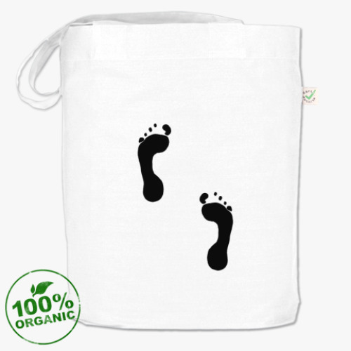 Сумка шоппер с принтом 'Неопознанные следы'