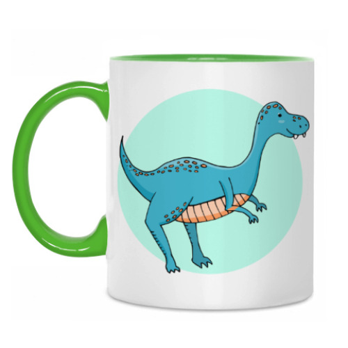 Кружка с принтом Динозаврик