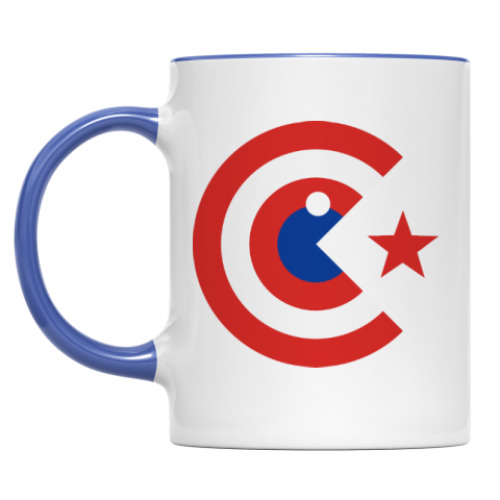 Кружка с принтом Captain Pacman