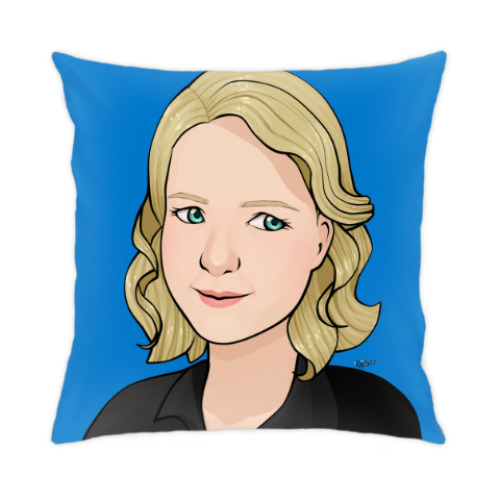 Подушка с принтом Pretty Girl