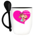 Кружка с ложкой