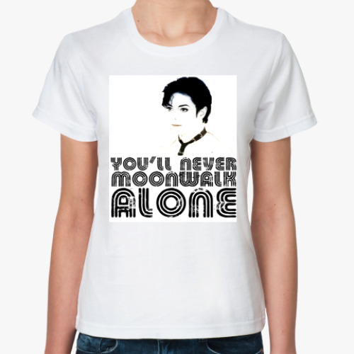 Классическая футболка с принтом Michael Jackson