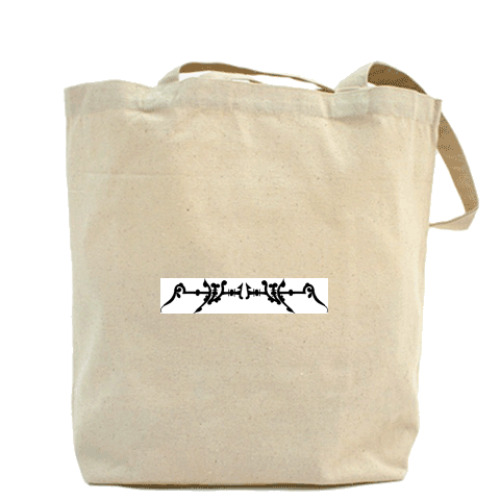 Сумка шоппер с принтом gothic