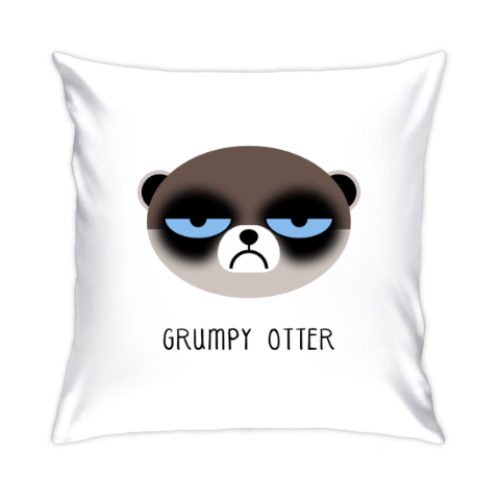 Подушка с принтом Grumpy Animals