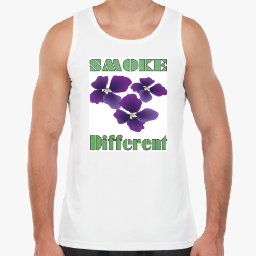 Майка с принтом Smoke different