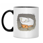 Кружка двухцветная