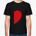 Классическая футболка Половинка сердца