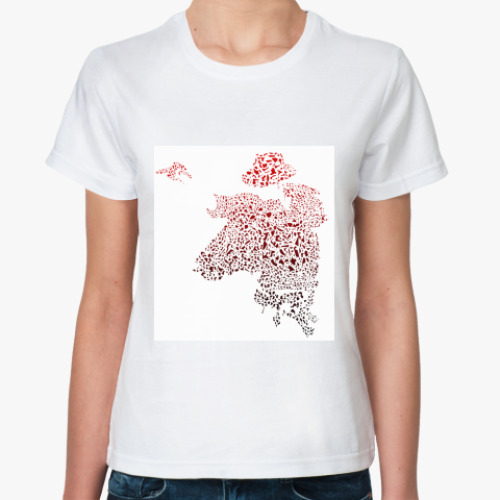 Классическая футболка с принтом Michael  футболка