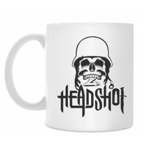 Кружка с принтом HEADSHOT