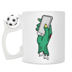 Кружка с футбольным мячиком