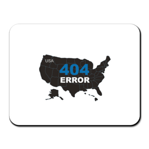Коврик для мыши с принтом  Error 404