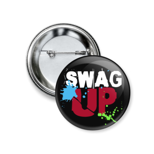 Значок 37мм с принтом Swag UP!