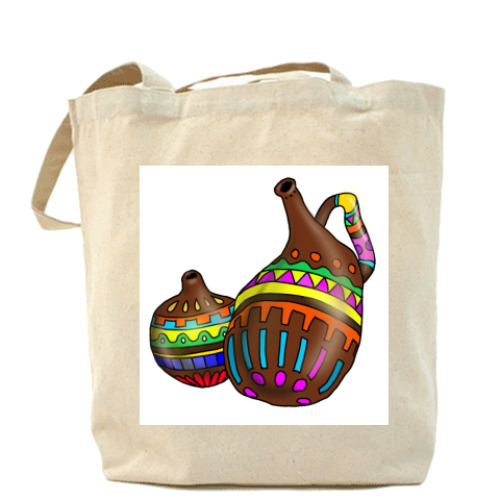 Сумка шоппер с принтом Африканские мотивы