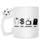 Кружка с футбольным мячиком