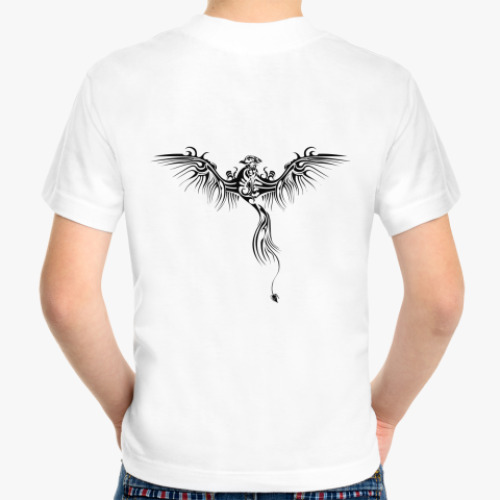 Детская футболка с принтом Дракон