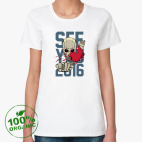 Женская футболка органик