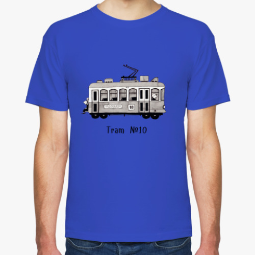 Футболка с принтом Трамвай №10