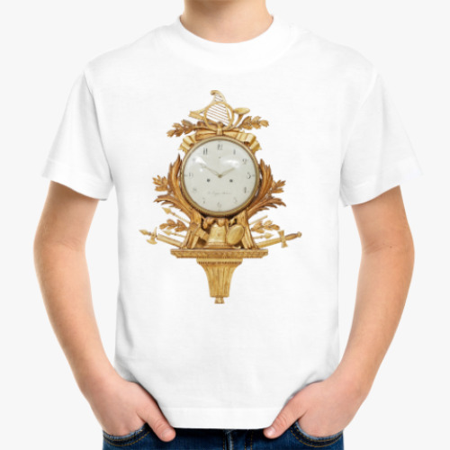 Детская футболка с принтом Золотые часы - Военные трофеи