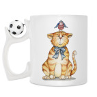 Кружка с футбольным мячиком