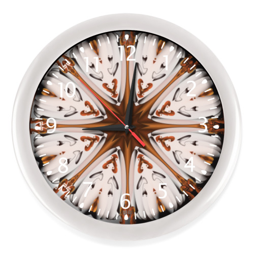 Настенные часы с принтом мандала