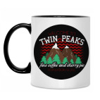 Двухцветная кружка Сериал Твин Пикс Twin Peaks
