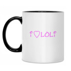 Кружка двухцветная