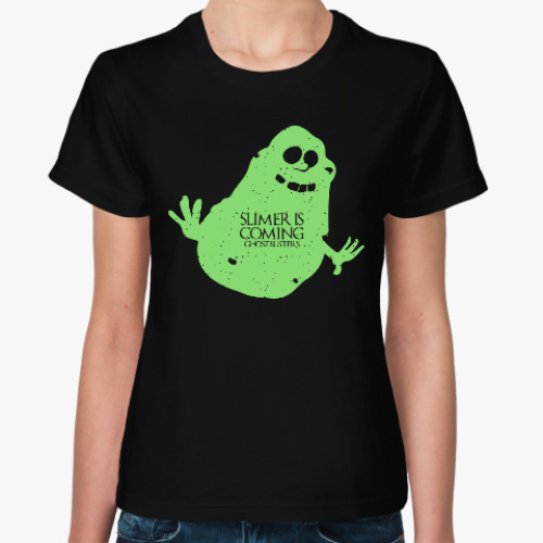 Женская футболка с принтом Лизун