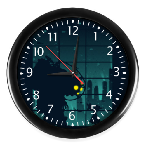 Настенные часы с принтом BioShock Big Daddy