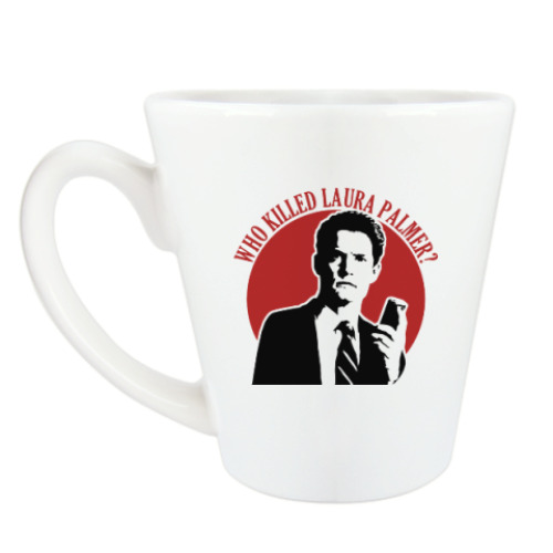 Чашка Латте с принтом Twin Peaks Dale Cooper