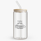 Банка с бамбуковой крышкой