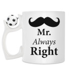 Кружка с футбольным мячиком