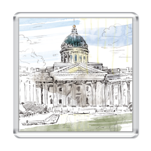 Магнит с принтом Казанский собор