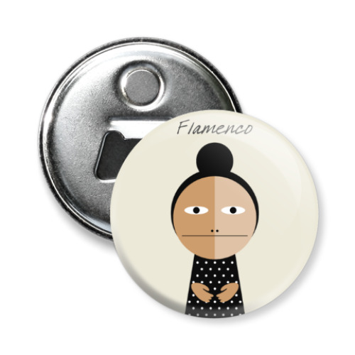 Магнит-открывашка с принтом Flamenco