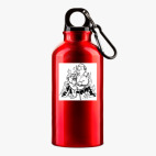 Металлическая бутылка 400 мл UV-DTF