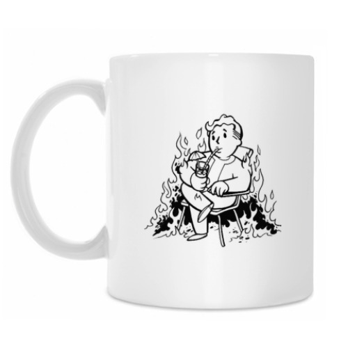 Кружка с принтом Vault boy