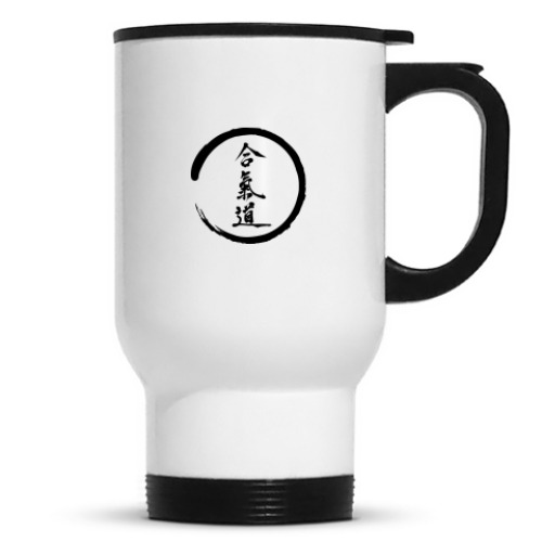 Кружка-термос с принтом Айкидо