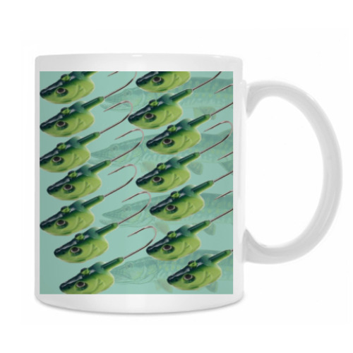 Кружка с принтом Виброхвосты и джиги