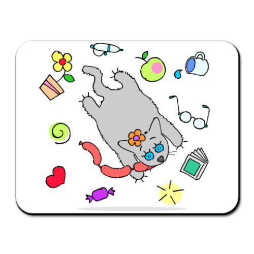 Коврик для мыши с принтом Недоглядели