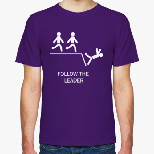 Футболка с принтом Follow the leader