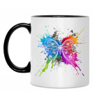 Кружка двухцветная