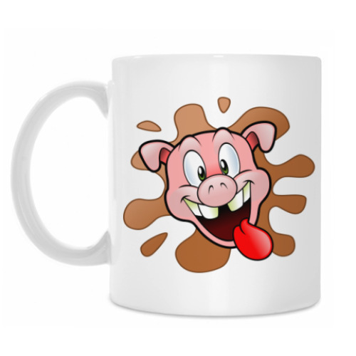 Кружка с принтом Поросенок