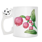 Кружка с футбольным мячиком