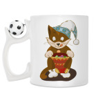 Кружка с футбольным мячиком