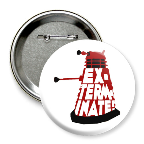 Значок 75мм с принтом Doctor Who